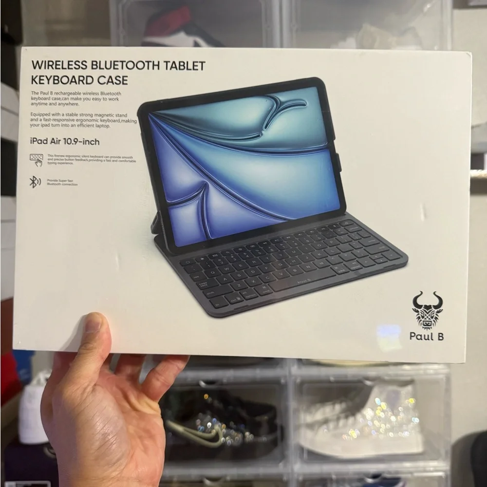 Wireless Bluetooth Tablet Keyboard Case - Black
